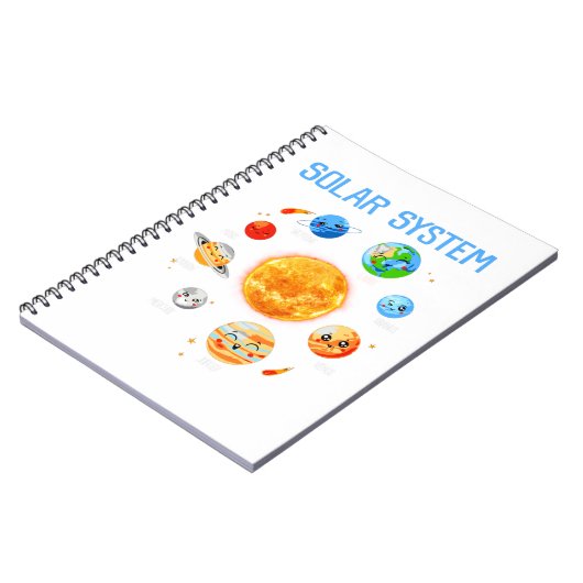 Solar System Planets Science Space Boys Girls STEM Notitieboek (Linkerzijde)