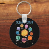 Solar System Planets Science Space Boys Girls STEM Sleutelhanger (Voorkant)