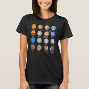Solar System Planets Science Space Boys Girls STEM T-shirt