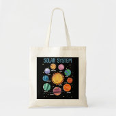 Solar System Planets Science Space Boys Girls STEM Tote Bag (Voorkant)
