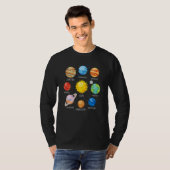 Solar System Planets Science Space Galaxy Universe T-shirt (Voorkant volledig)