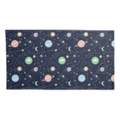 Solar System Planets Seamless Pattern Kussensloop (Achterkant-Rechts)