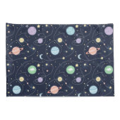 Solar System Planets Seamless Pattern Kussensloop (Achterkant-Rechts)