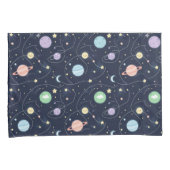 Solar System Planets Seamless Pattern Kussensloop (Voorkant-Rechts)