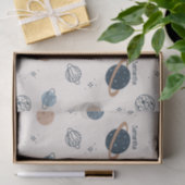 Solar System Planets Sketch Pattern Decoupage Tissuepapier (Geschenk)