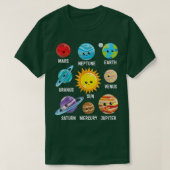 Solar System Planets T-shirt (Design voorkant)