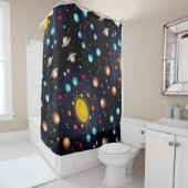 Solar System Shower Curtain Douchegordijn (In situ)