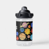 Solar System Space Aangepaste naam Waterfles (Achterkant)