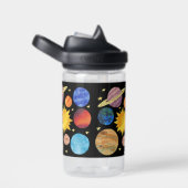 Solar System Space Aangepaste naam Waterfles (Rechts)
