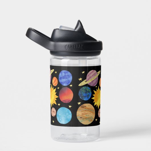 Solar System Space Aangepaste naam Waterfles (Rechts)