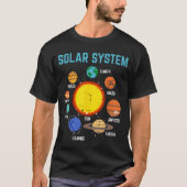 Solar System Sun Planets Galaxy Astronomy Men Wome T-shirt (Voorkant)