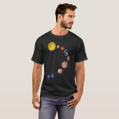 Solar System T Shirt - Realistisch ruimtevaartuig_ (Voorkant volledig)