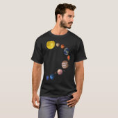 Solar System T Shirt - Realistisch ruimtevaartuig_ (Voorkant volledig)
