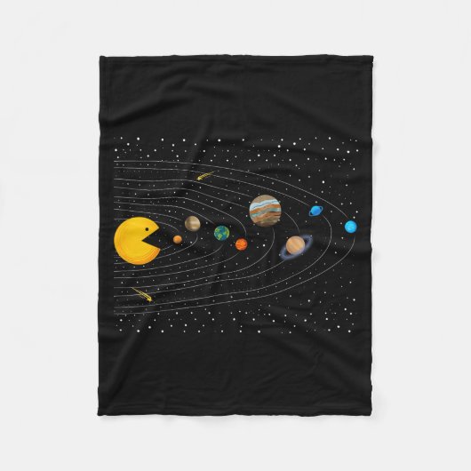 Solar System Video Game Funny Graphic Tees Planet  Fleece Deken (Voorkant)
