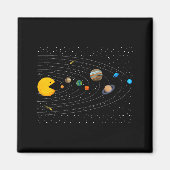 Solar System Video Game Funny Graphic Tees Planet  Magneet (Voorkant)
