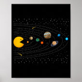 Solar System Video Game Funny Graphic Tees Planet  Poster (Voorkant)