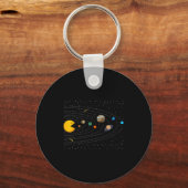 Solar System Video Game Funny Graphic Tees Planet Sleutelhanger (Voorkant)