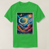 Solar Total Eclipse 2024 Sterrenbeeld Grafisch Ont T-shirt (Design voorkant)