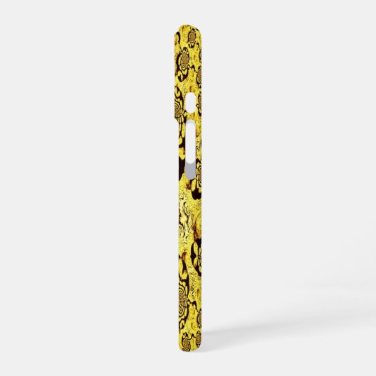 Solar vortex – spiraling infinity iPhone 16 hoesje (Linkerkant)