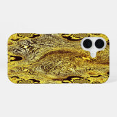 Solar vortex – spiraling infinity iPhone 16 hoesje (Achterkant horizontaal)