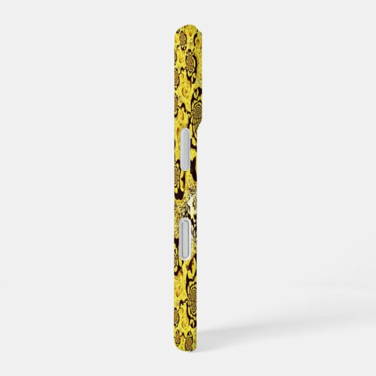 Solar vortex – spiraling infinity iPhone 16 hoesje (Rechterkant)