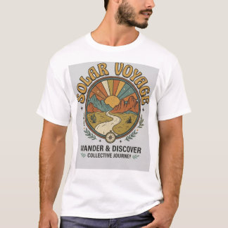 Solar Voyage Vintage Esthetische Grafische T-Shirt