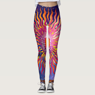 "Solar Whispers in the Sky" De Zon Leggings