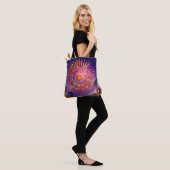 "Solar Whispers in the Sky" De Zon Tote Bag (Op model)