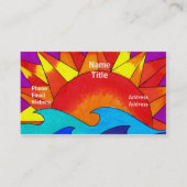 Solar zomer visitekaartje sjabloon (Voorkant)