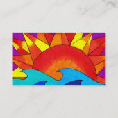 Solar zomer visitekaartje sjabloon (Achterkant)