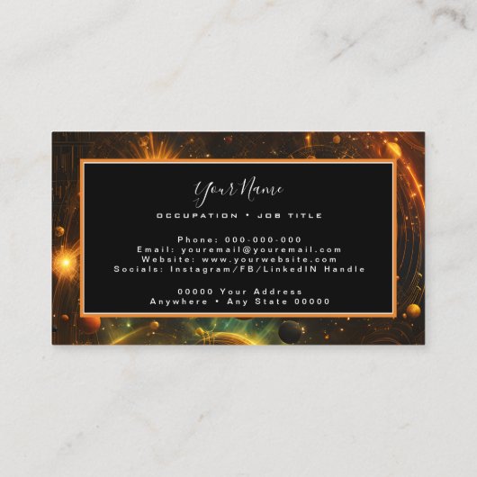 Solara Enigma Visitekaartje (Achterkant)