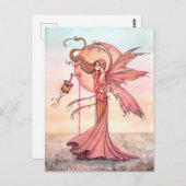 Solara Fairy Fantasy Art beroemd gemaakt door Moll Briefkaart (Voorkant / Achterkant)
