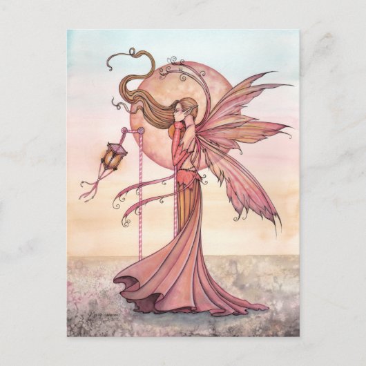Solara Fairy Fantasy Art beroemd gemaakt door Moll Briefkaart (Voorkant)