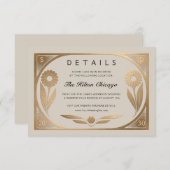 SOLARA I: Kaart voor huwelijksdetails (Voorkant / Achterkant)