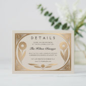 SOLARA I: Kaart voor huwelijksdetails (Staand voorkant)