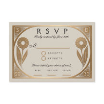 SOLARA I: Wedding RSVP Kaart
