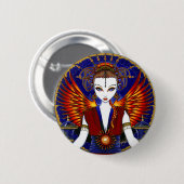 "Solara" Sun Goddess Fire Angel Button (Voorkant /achterkant)