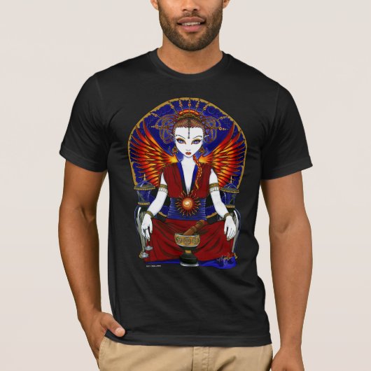 "Solara" Sun Goddess Fire Angel Shirt (Voorkant)