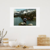 solardog in de buurt van houtlijn poster (Keuken)