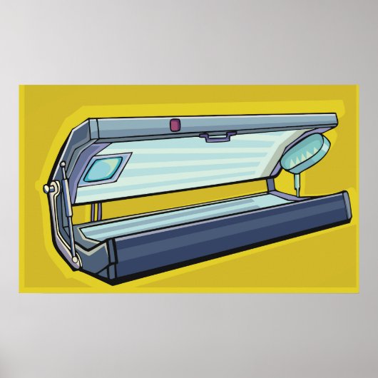 Solarium Sunbed Tanning Poster (Voorkant)