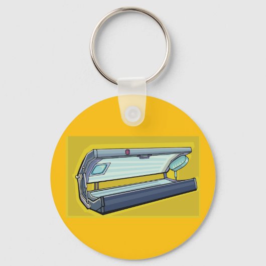 Solarium Sunbed Tanning Sleutelhanger (Voorkant)