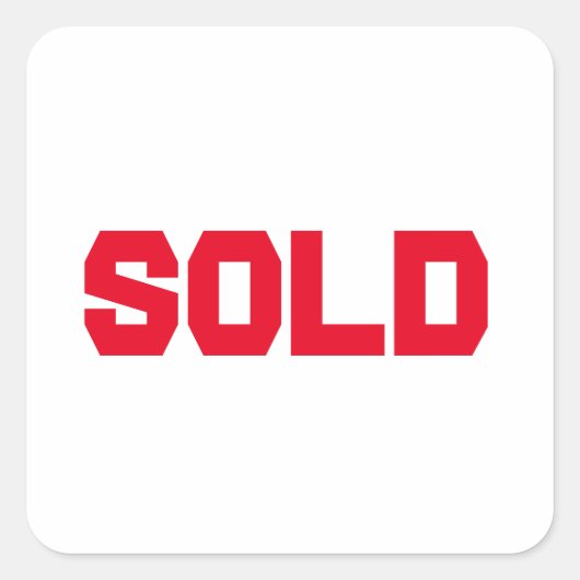 sold classic round sticker (Voorkant)