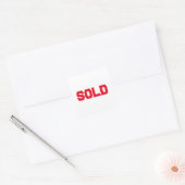 sold classic round sticker (Envelop)