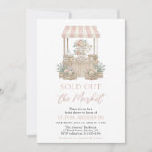 Sold Out flower Farmer Market Bridal Shower Kaart (Voorkant)