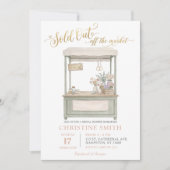 Sold Out flower Farmer Market Bridal Shower Kaart (Voorkant)
