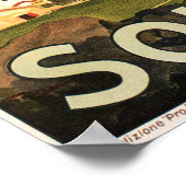 SOLDA SULDEN ITALIË Mountain  Italiaans reizen Poster (Hoek)