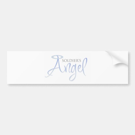 Soldaat Angel Bumpersticker (Voorkant)