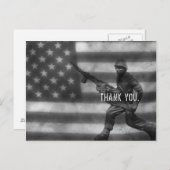 Soldaat bedankt Briefkaart (Voorkant / Achterkant)