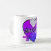 Soldaat-brandhaard militaire doekjes koffiemok (Voorkant links)