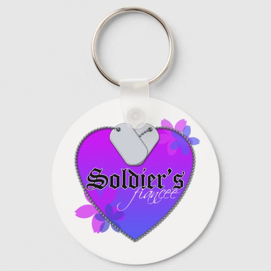 Soldaat-brandhaard militaire doekjes sleutelhanger (Voorkant)